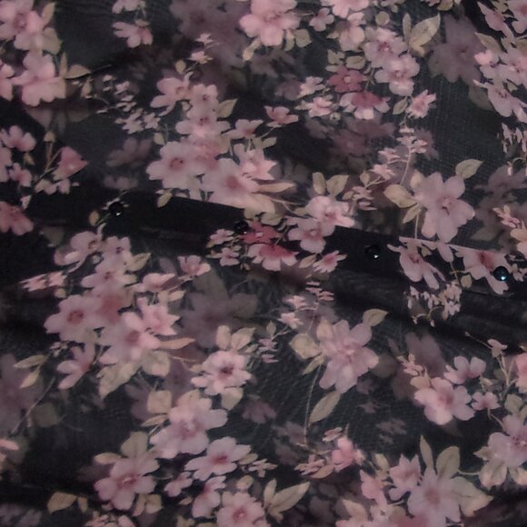 Floral Sheer Women's Top - Picture 3 of 4